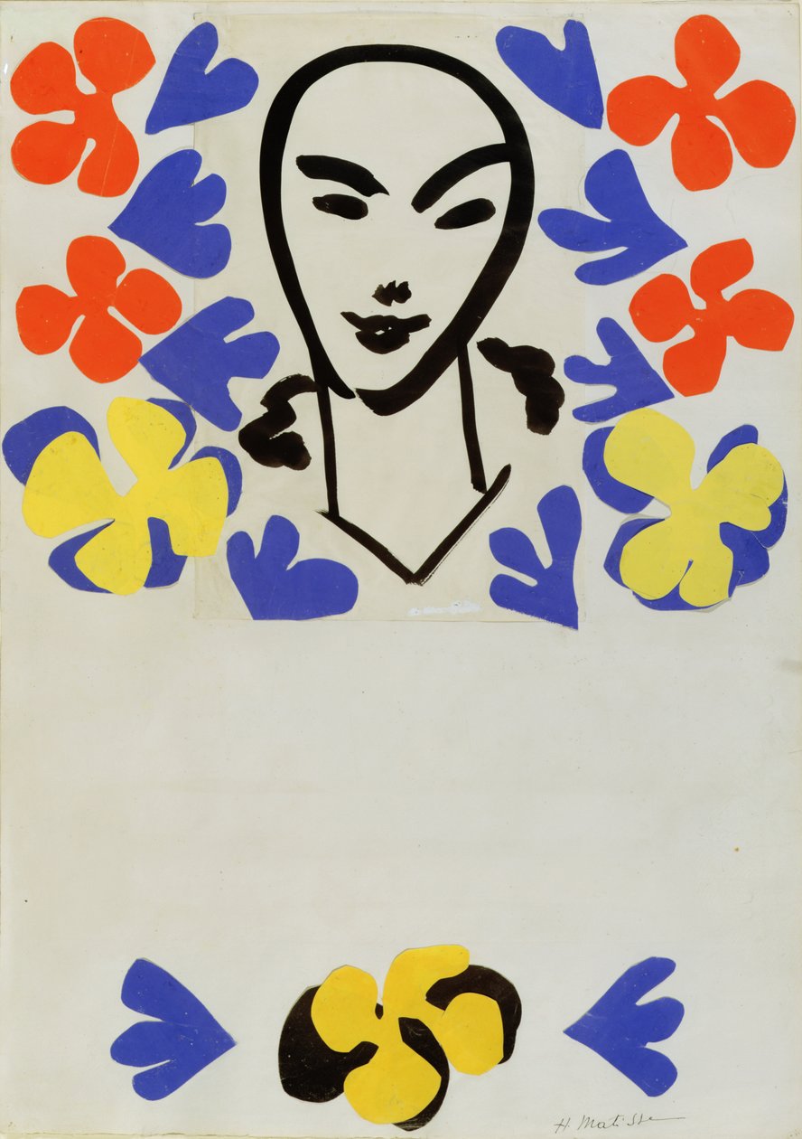The Sculpture of Henri Matisse, plakatdesign (collage) af Henri Matisse