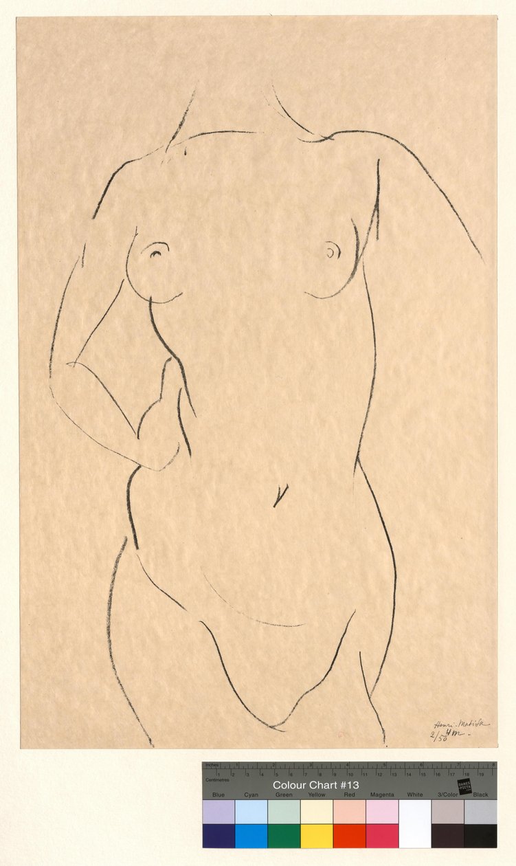 Overkrop set forfra af Henri Matisse