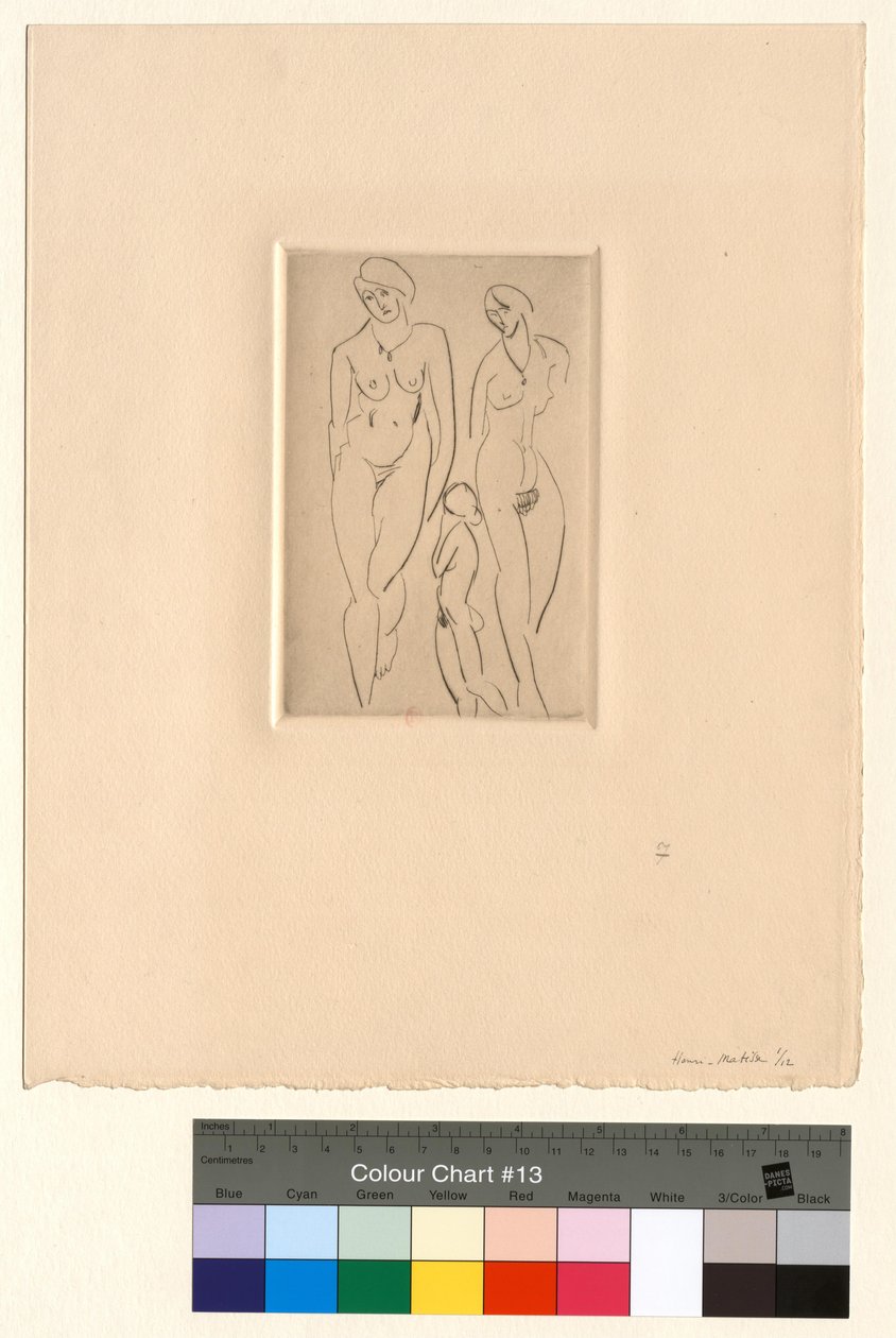 Tre figurer - Akademiske studier af Henri Matisse