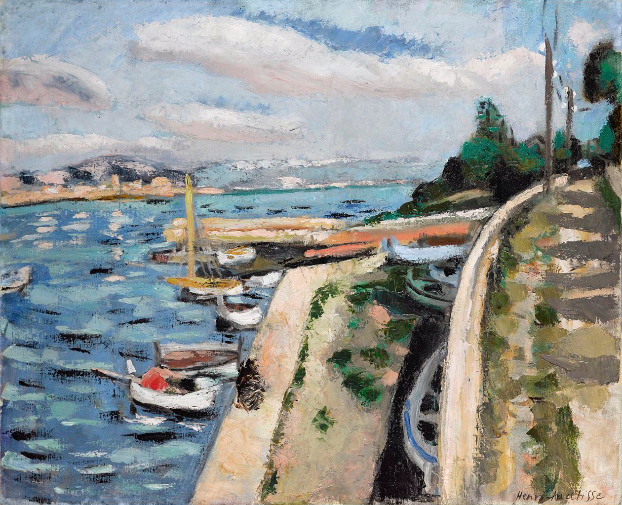 Udsigt over Antibes, ca. 1925 (olie på lærred) af Henri Matisse