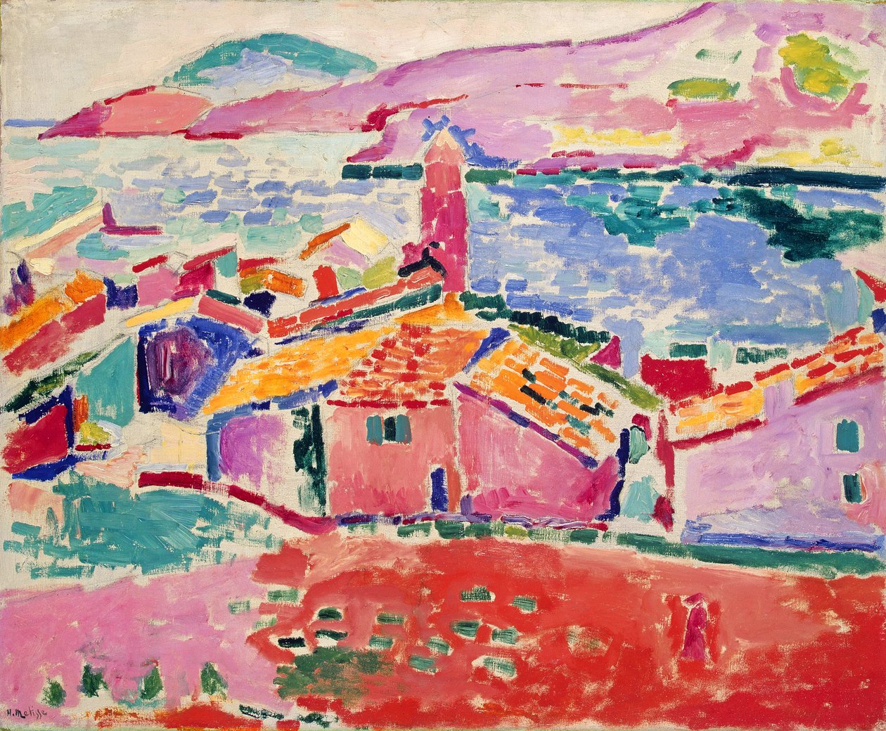 Udsigt over Collioure, ca. 1905 (olie på lærred) af Henri Matisse