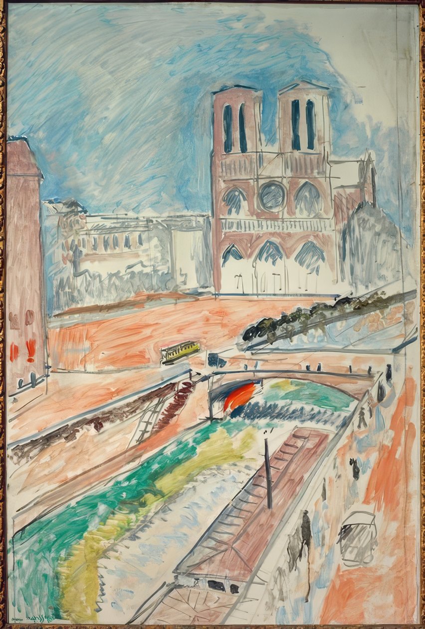 Udsigt over Notre-Dame af Henri Matisse