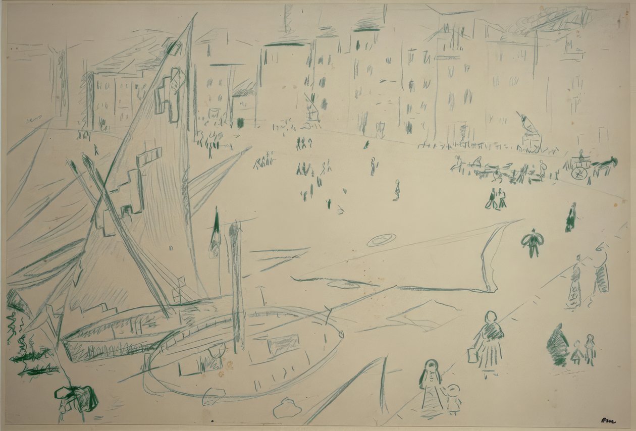 Udsigt til bagbord af Henri Matisse