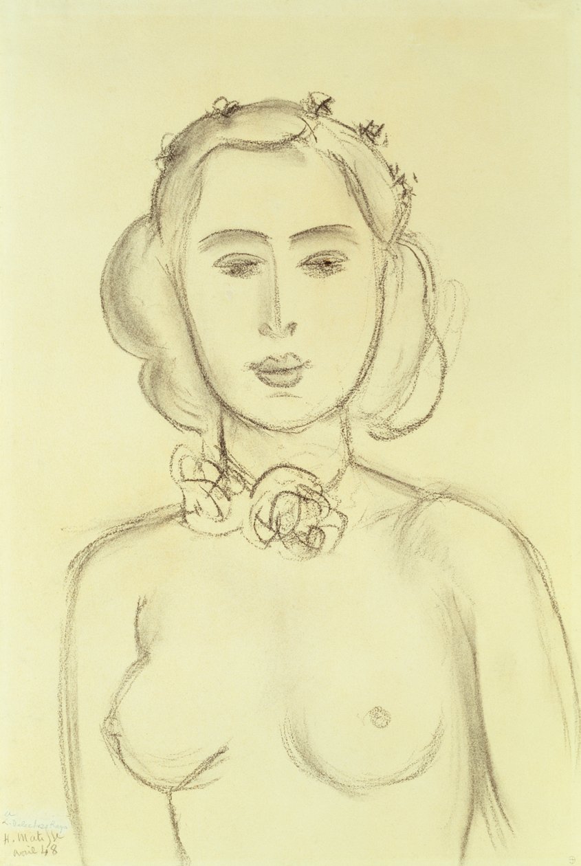 Kvinde med bare bryster af Henri Matisse
