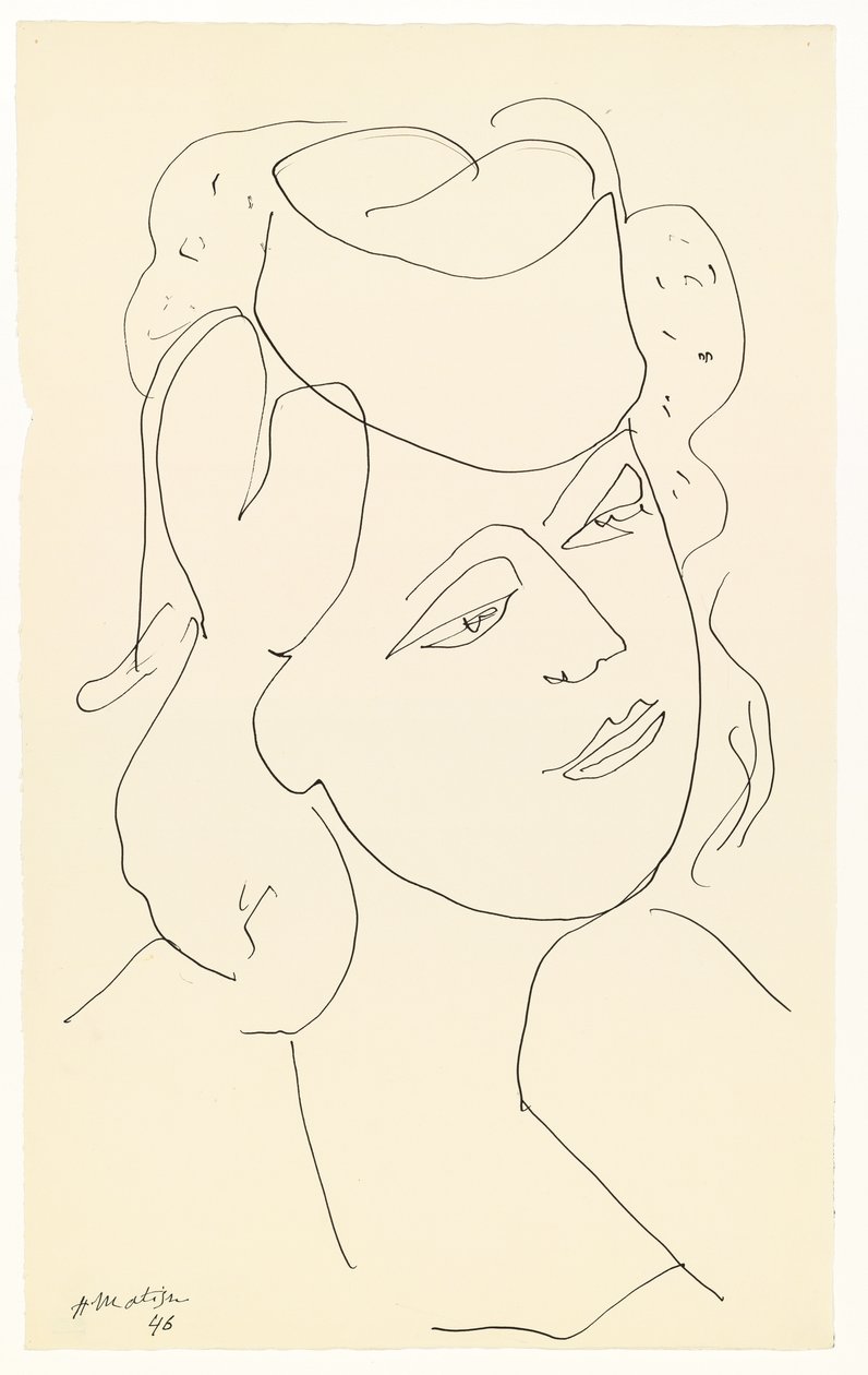 Kvinde med hat af Henri Matisse