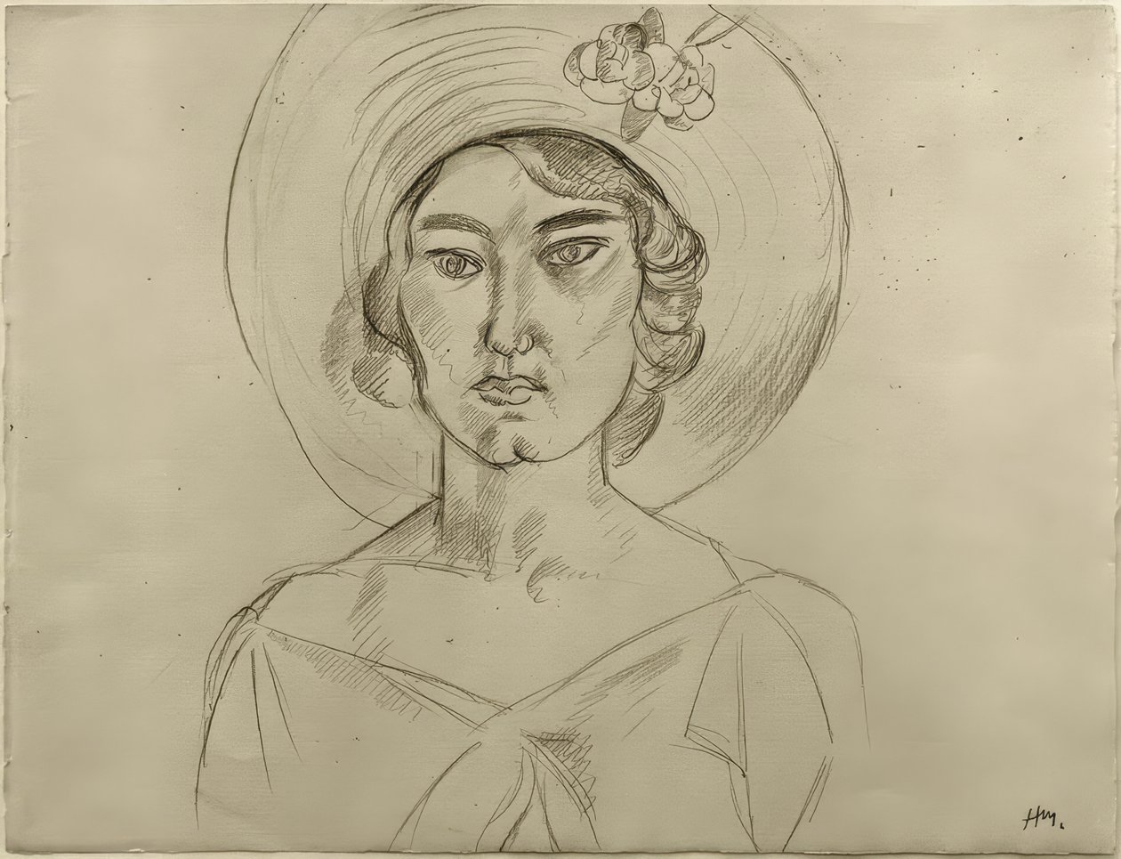 Kvinde med hat af Henri Matisse