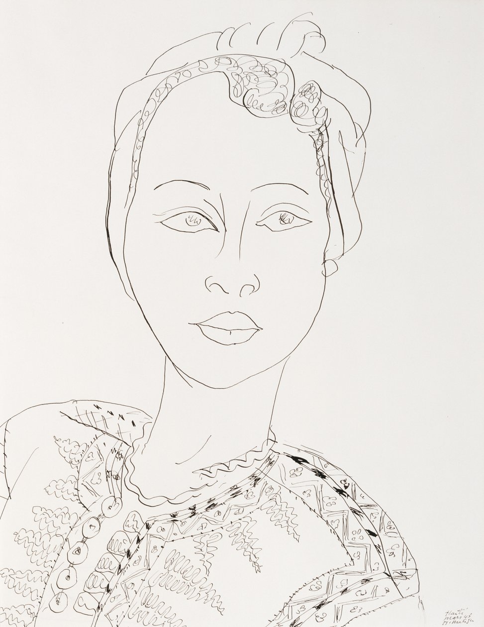 Kvinde med turban af Henri Matisse