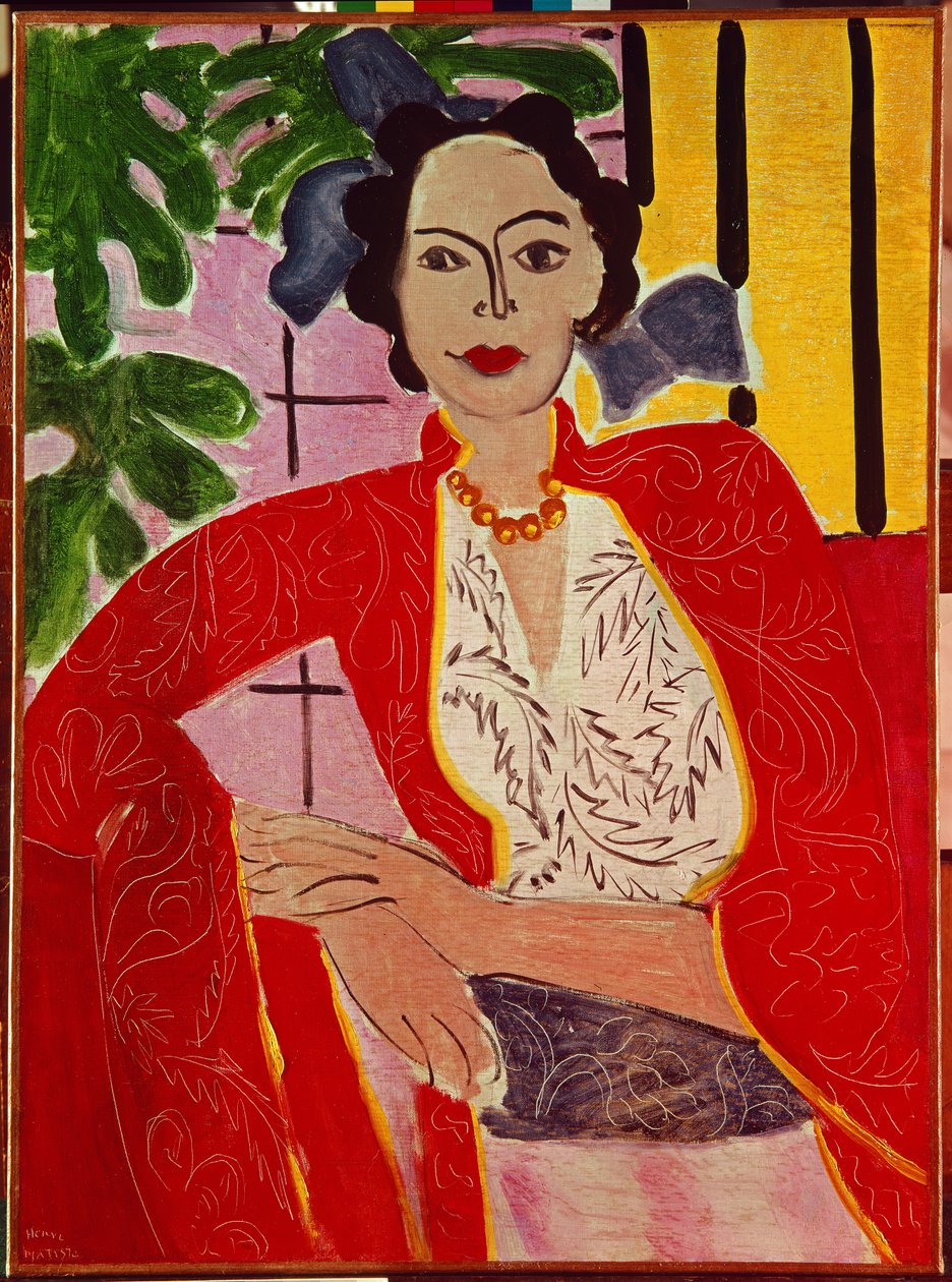Kvinde med perlehalskæde af Henri Matisse