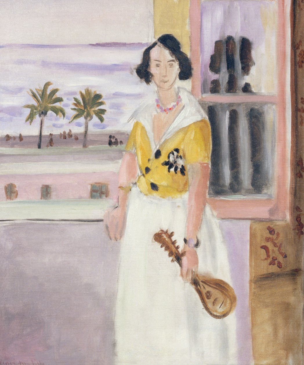 Kvinde med mandolin, ca. 1921-22 (olie på lærred) af Henri Matisse