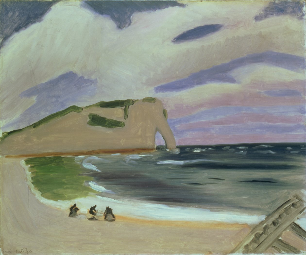Kvinder på stranden, Etretat af Henri Matisse