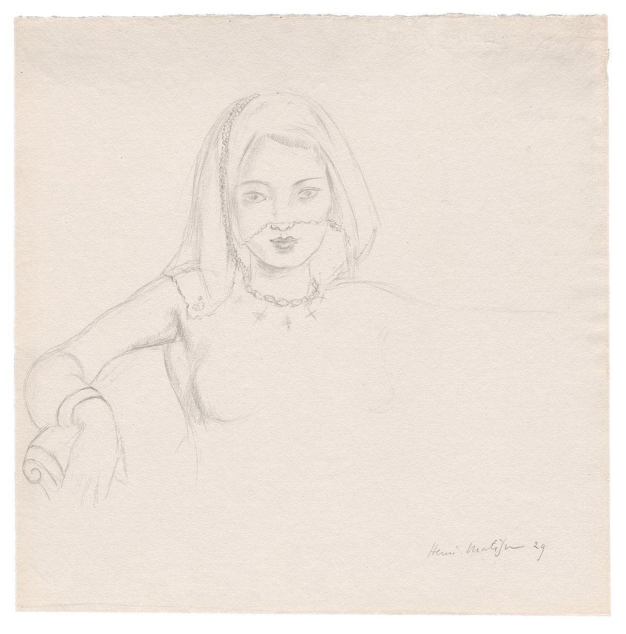 Ung kvinde med slør af Henri Matisse