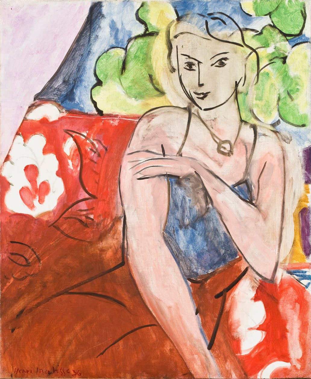 Ung pige siddende (La Biche) af Henri Matisse