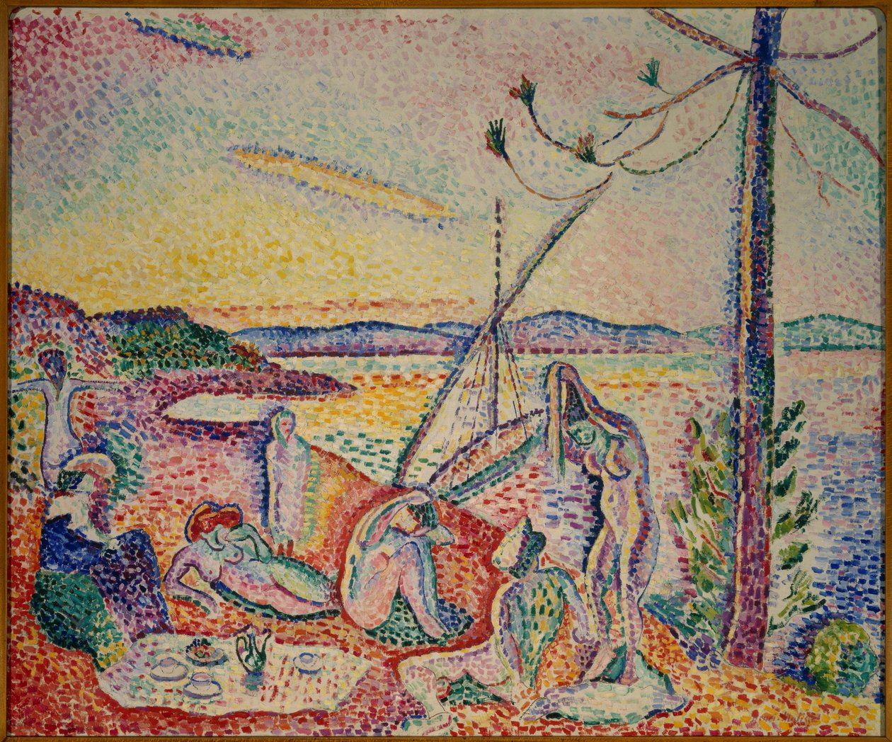 luxe calme et volupte 1904 (olie på lærred) af Henri Matisse