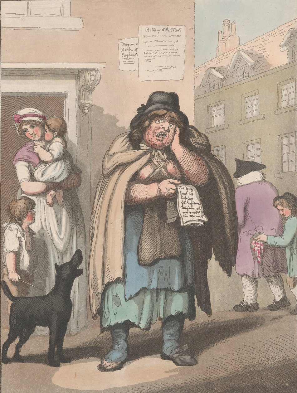 Cries of London, nr. 3: Last Dying Speech and Confession, 20. februar 1799. af Henri Merke