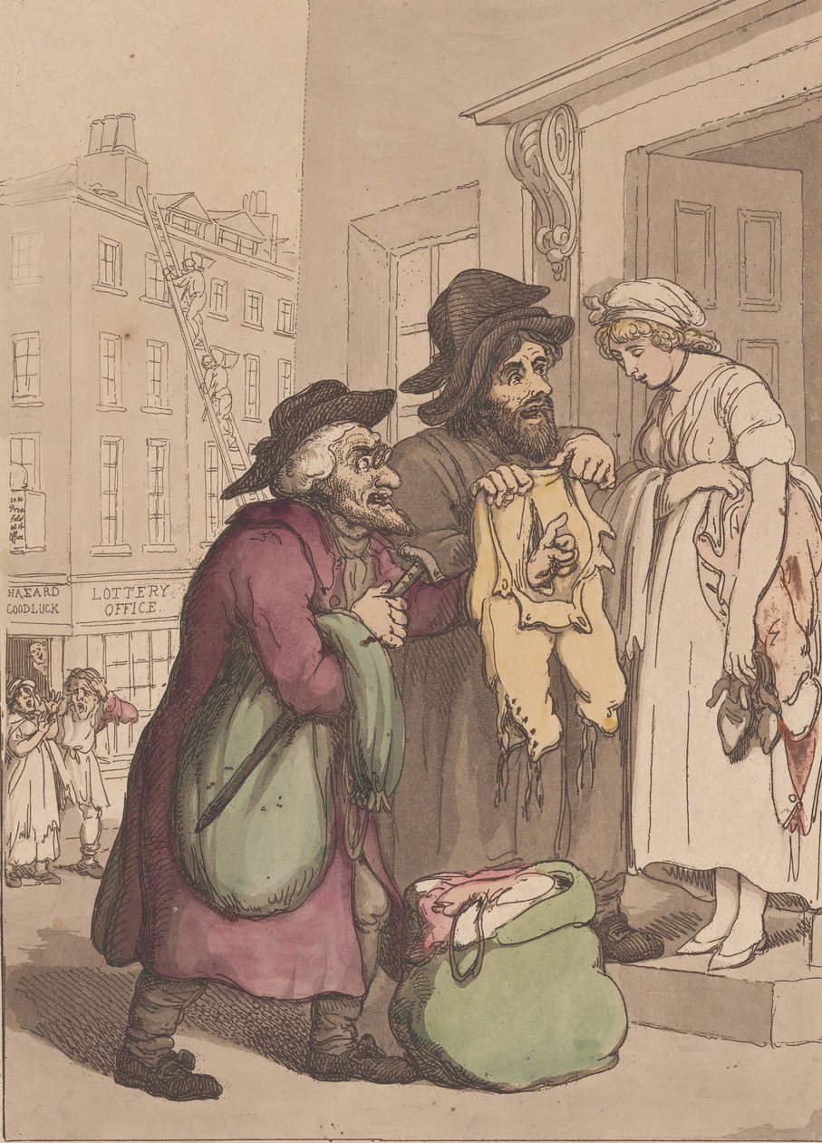 Cries of London, nr. 7, Old Clothes, 4. maj 1799. af Henri Merke
