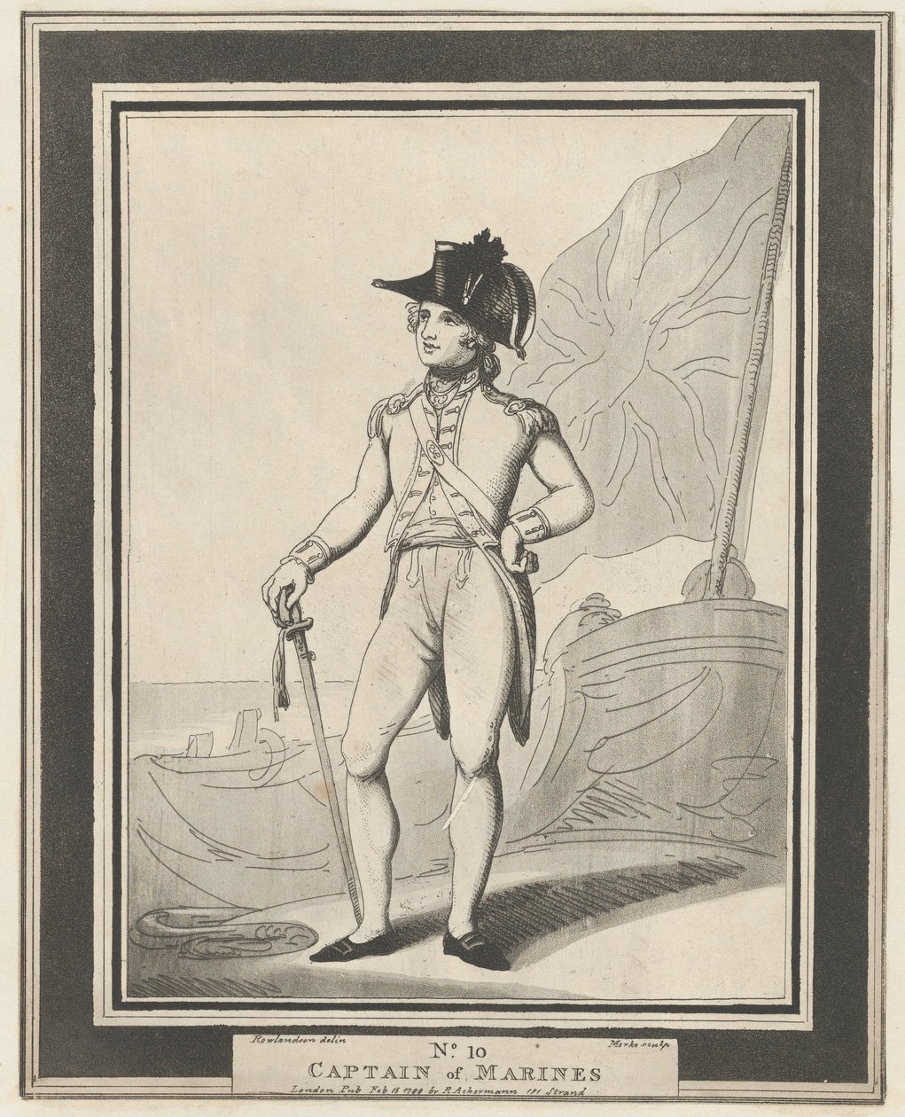 Nr. 10: Kaptajn af marinesoldater, 15. februar 1799. af Henri Merke