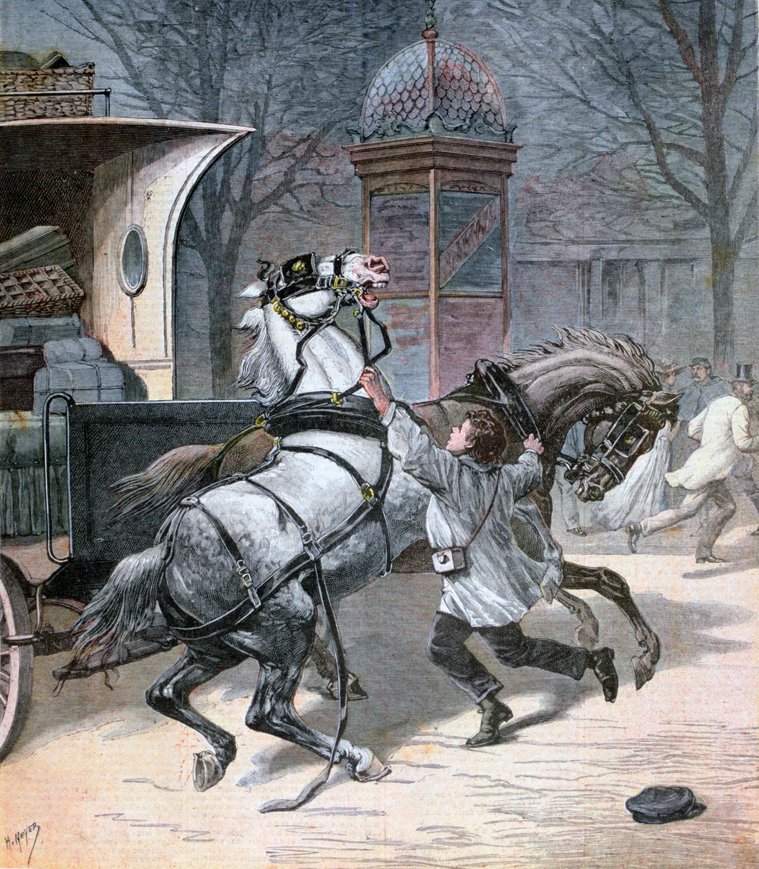 En ung modig mand, Paris, 1892 af Henri Meyer