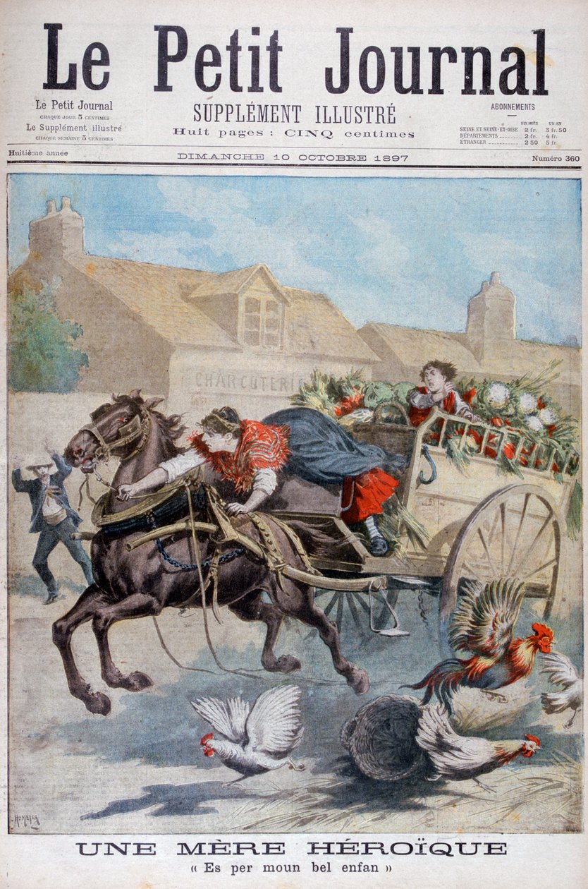 En heroisk mor, 1897 af Henri Meyer