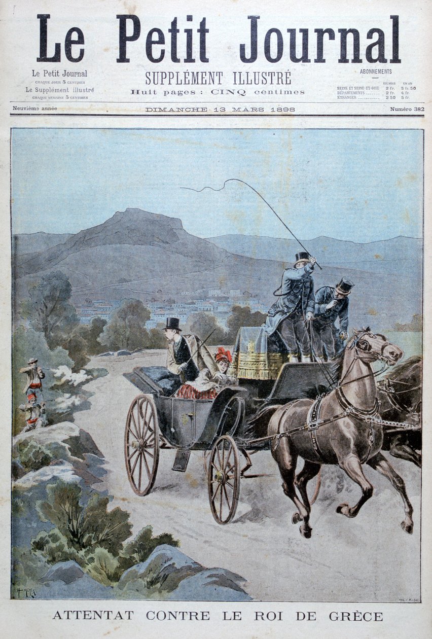Angrebsforsøg på kongen af Grækenland, 1898 af Henri Meyer