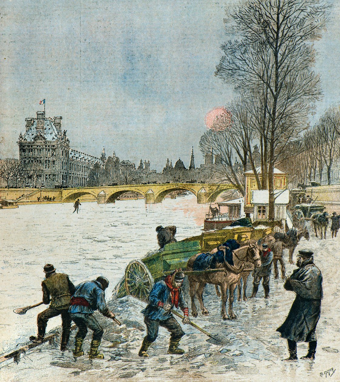 Kold bølge over Paris af Henri Meyer