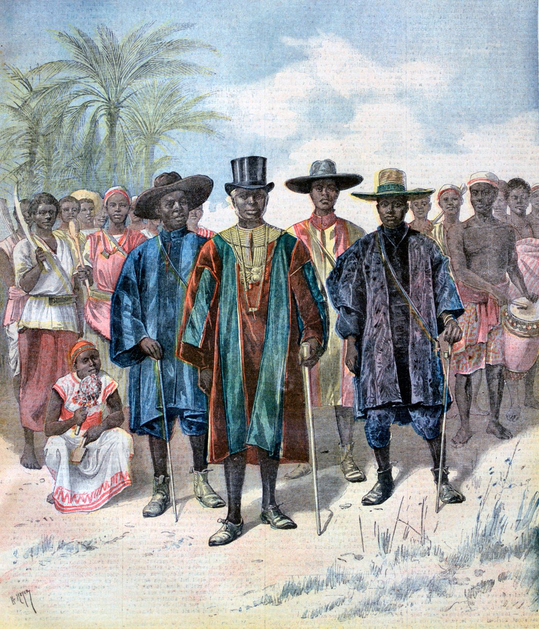 Dahomeans, 1893 af Henri Meyer