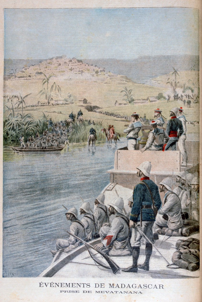 Begivenheder i Madagaskar: Capture of Mevatanana, 1895 af Henri Meyer