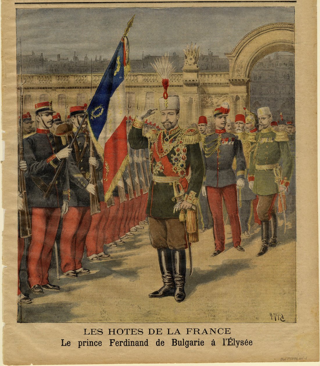 Ferdinand I af Bulgarien ved Élysée-paladset af Henri Meyer