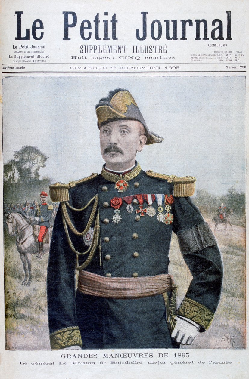 General Raoul le Mouton de Boisdeffre, fransk soldat, 1895 af Henri Meyer