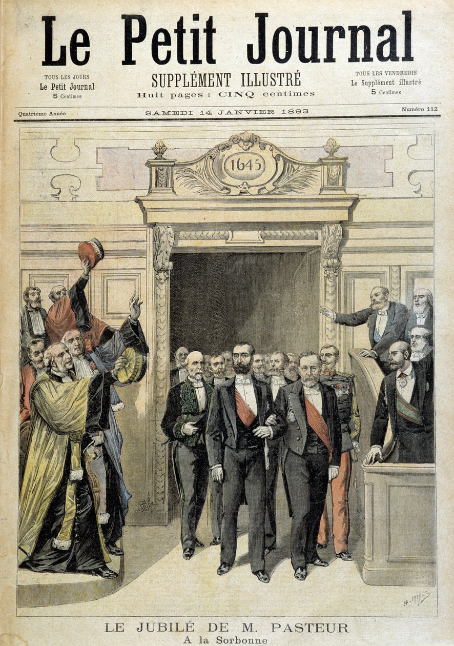 M. Pasteurs jubilæum på Sorbonne - i "" Le Petite Journal"" af 14/01/1893 af Henri Meyer