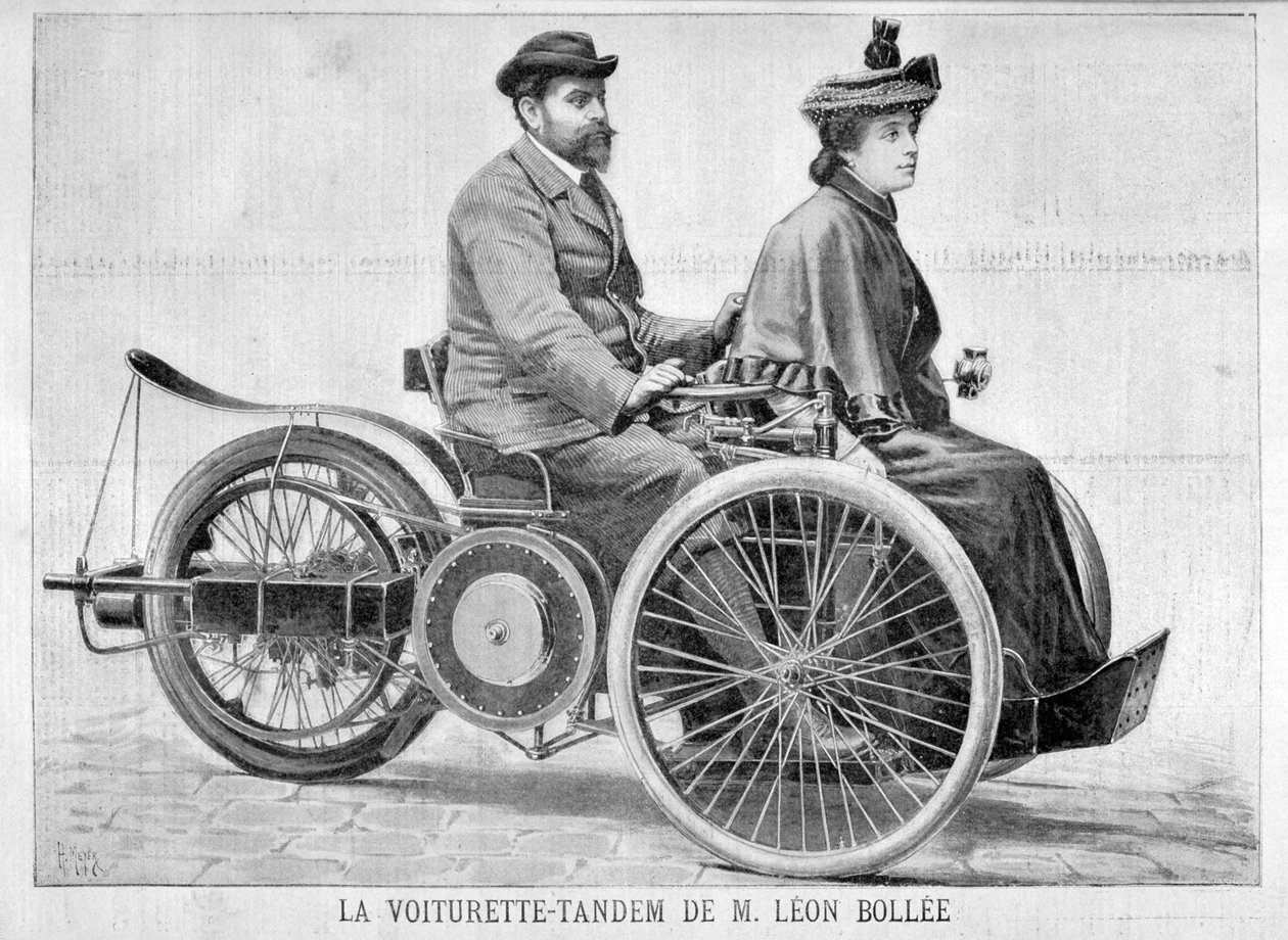 Leon Bollee Cart bil, 1896 af Henri Meyer