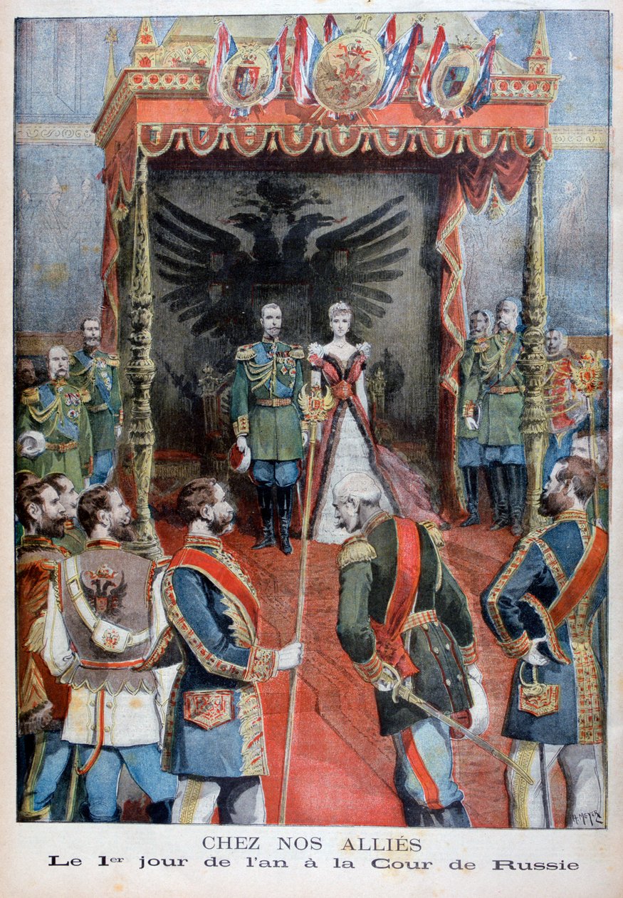 Nytårsreception ved det russiske hof, 1897 af Henri Meyer