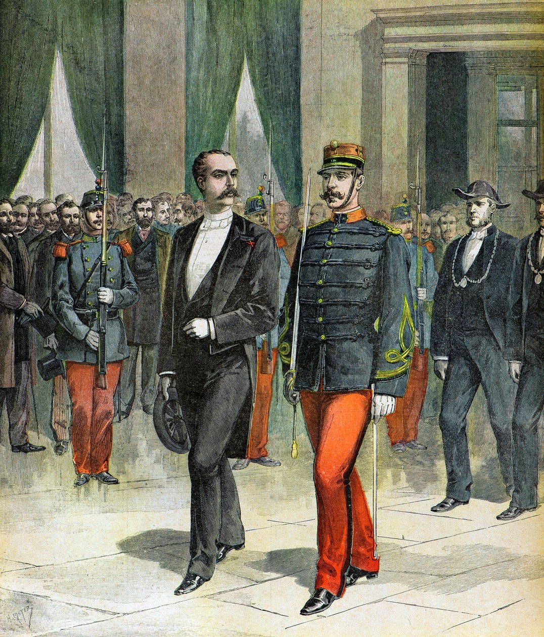 Portræt af Casimir Perier af Henri Meyer