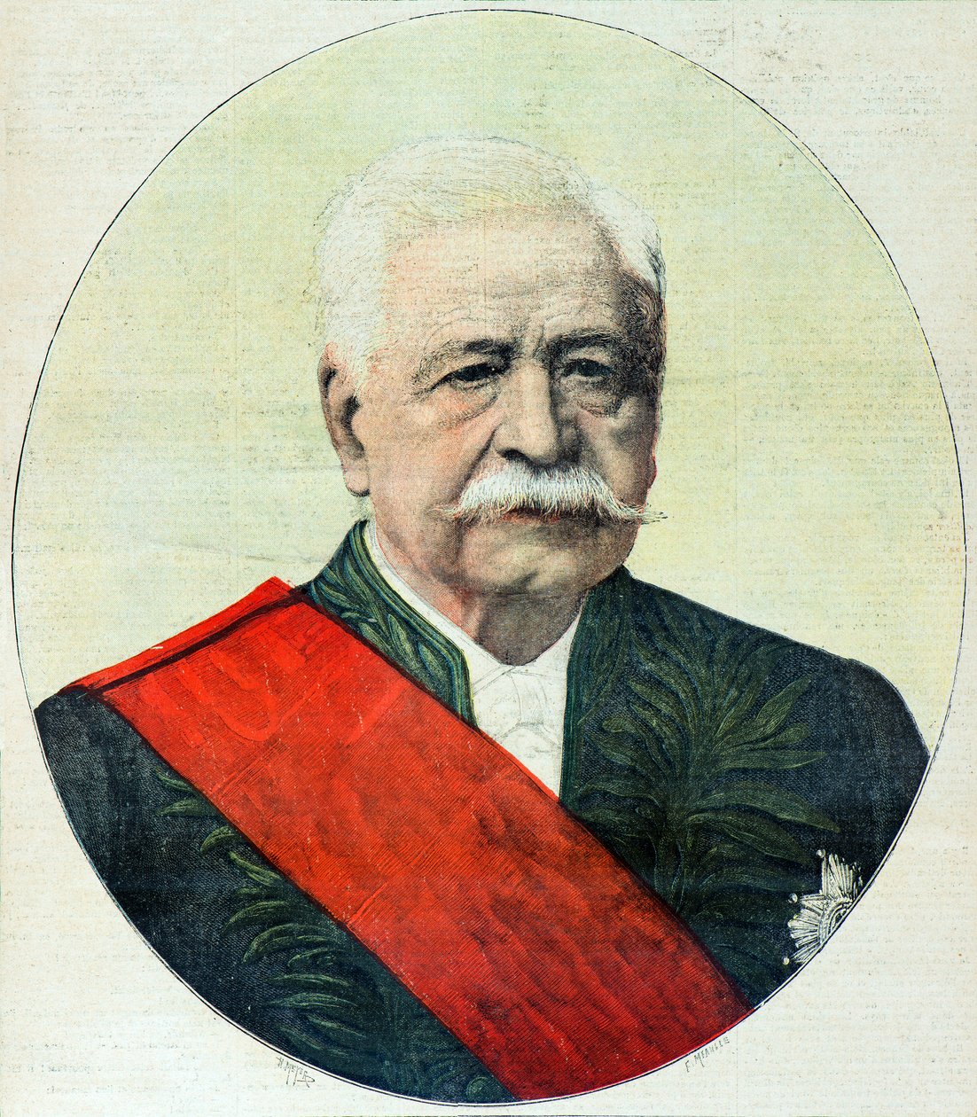 Portræt af Ferdinand de Lesseps af Henri Meyer