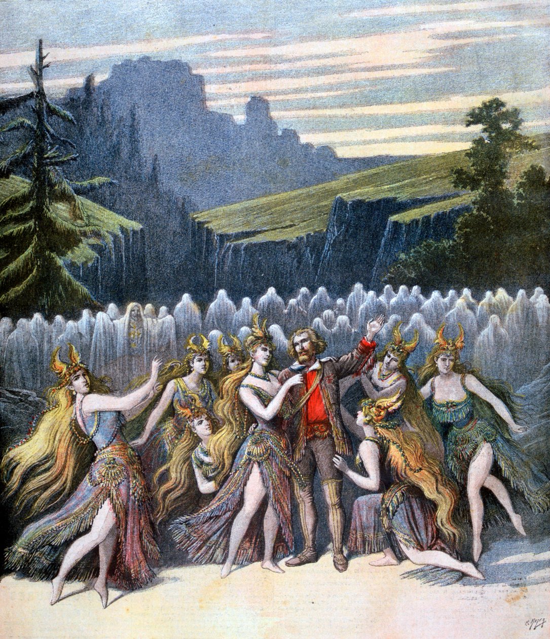 Rest In Peace, forestilling i Théâtre de la Gaîté, 1894 af Henri Meyer