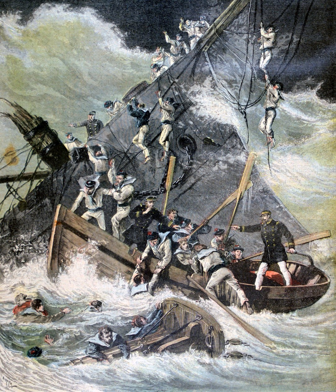 Forlis af La Bourdonnais, Sainte Marie, Madagaskar, 1893 af Henri Meyer