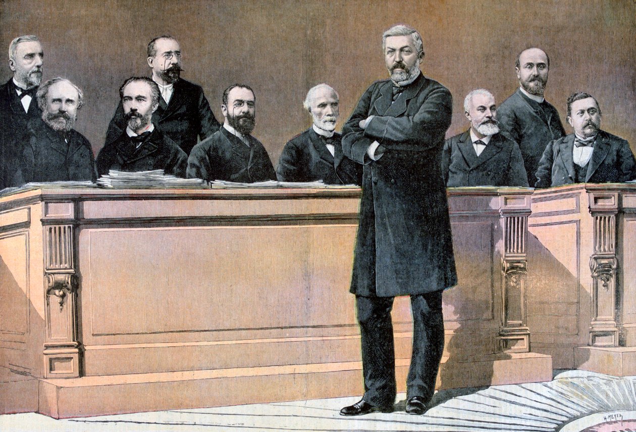 Den franske regerings forreste bænk, 1891 af Henri Meyer