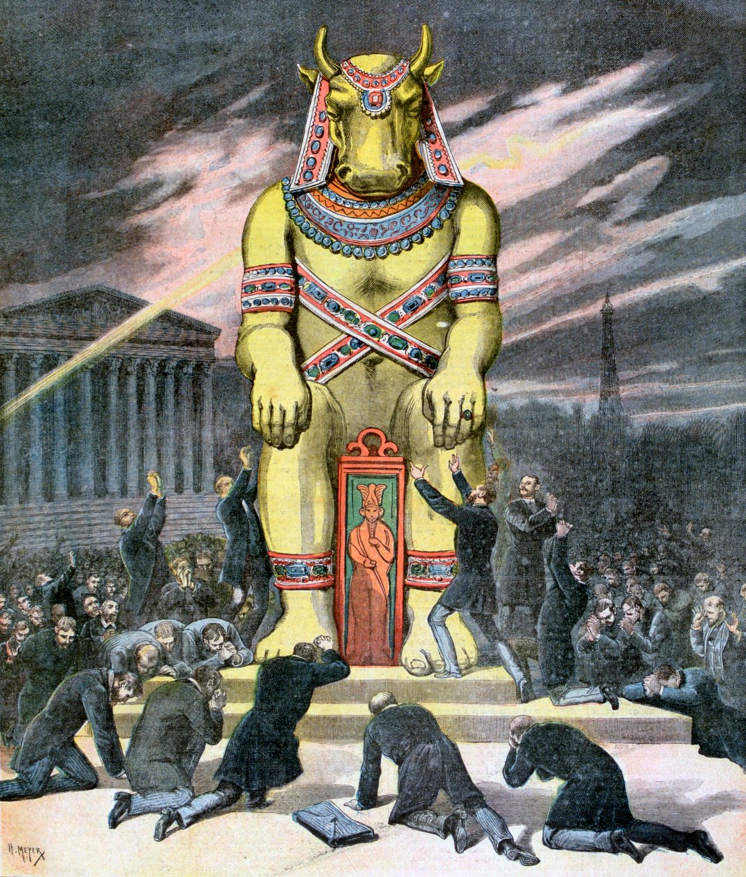 Den gyldne kalv, 1892 af Henri Meyer