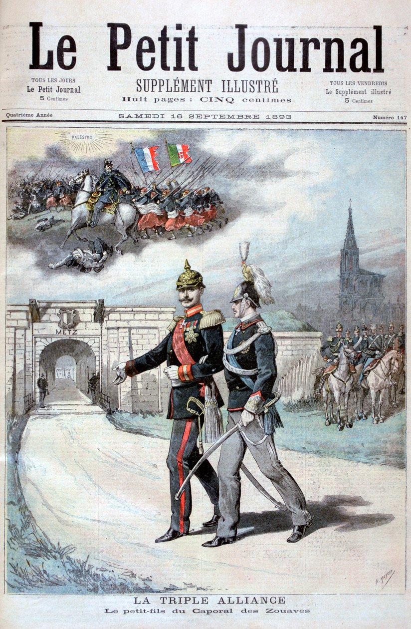 Triple Alliance, Tyskland, Østrig-Ungarn og Italien, 1894 af Henri Meyer