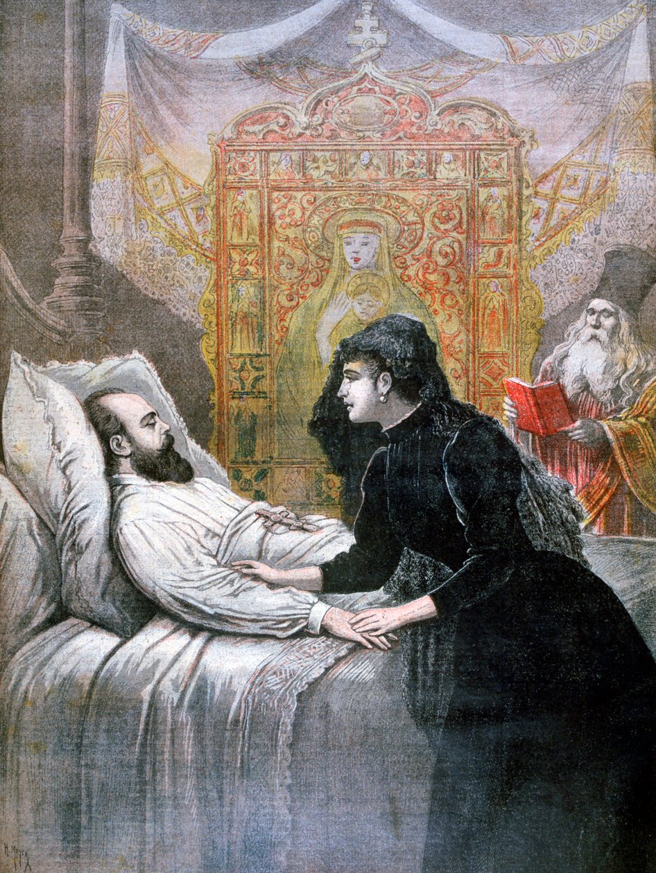 Døden af zar Alexander III af Rusland, 1894 af Henri Meyer