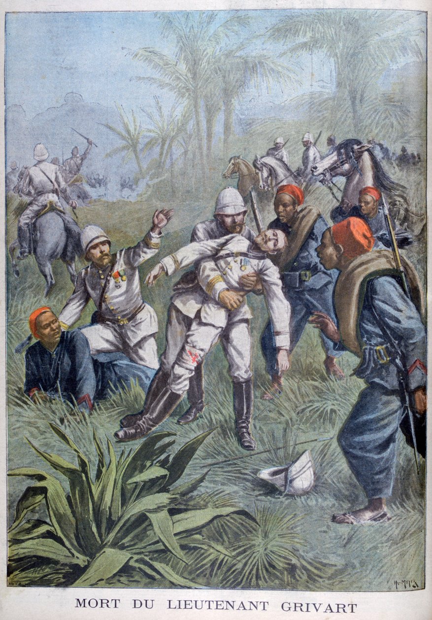 Løjtnant Grivarts død, Niger, 1899 af Henri Meyer