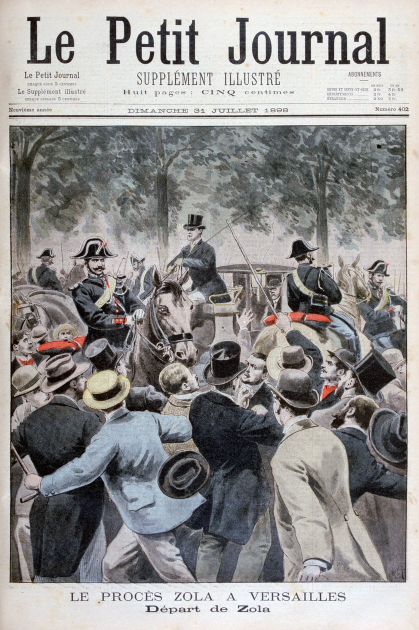 Émile Zolas afgang fra Versailles, 1898 af Henri Meyer