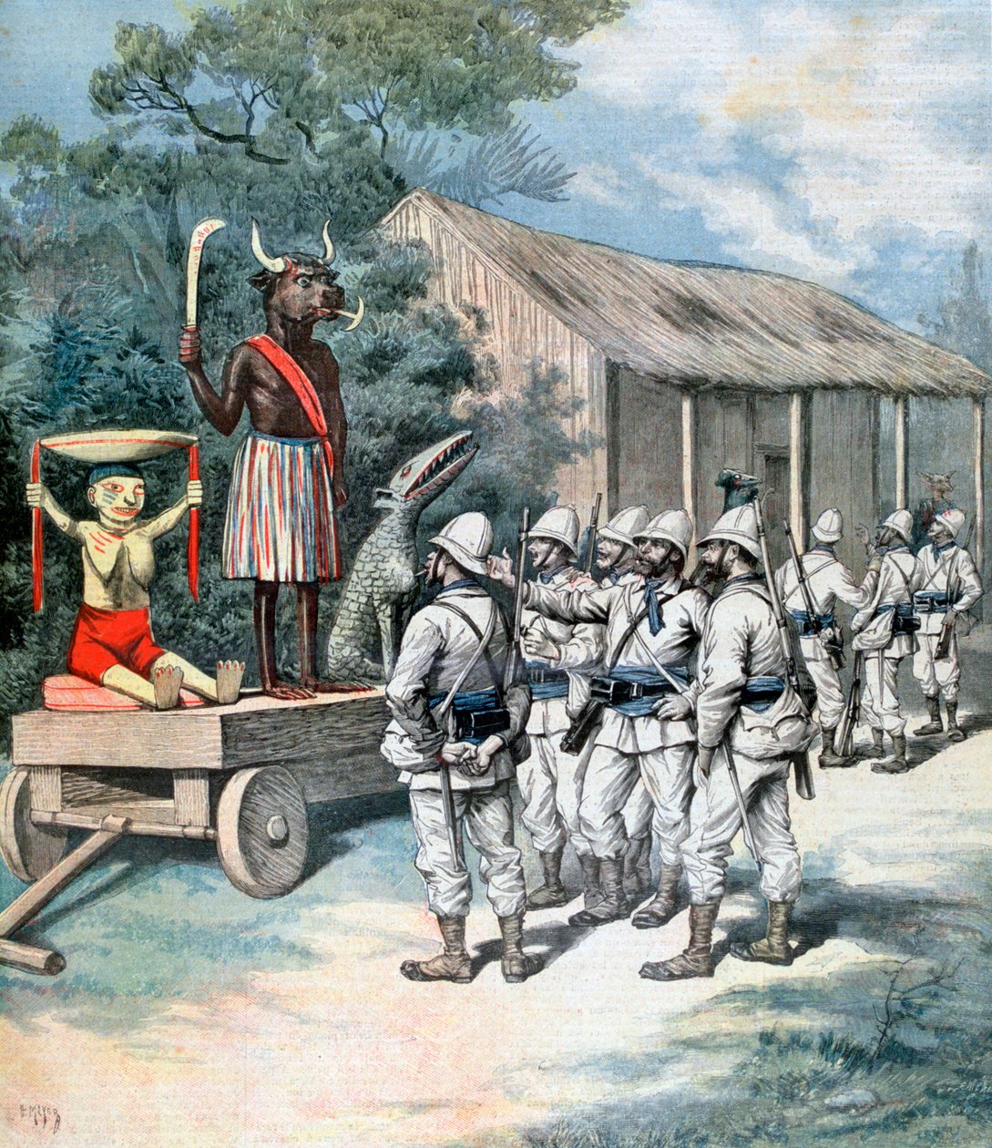 Krigens idol, Kana, Dahomey, Afrika, 1892 af Henri Meyer