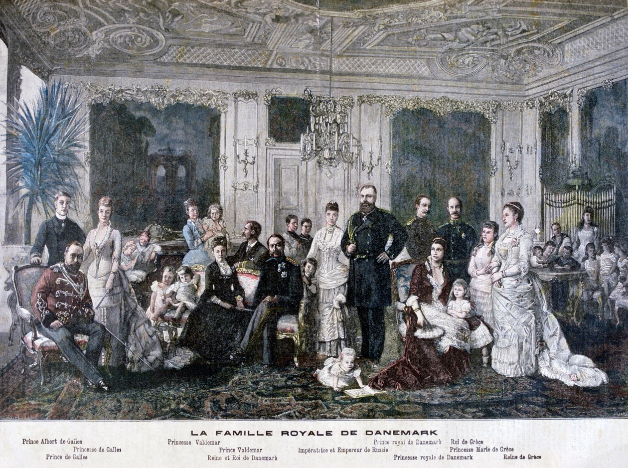 Kongefamilien i Danmark, 1891 af Henri Meyer