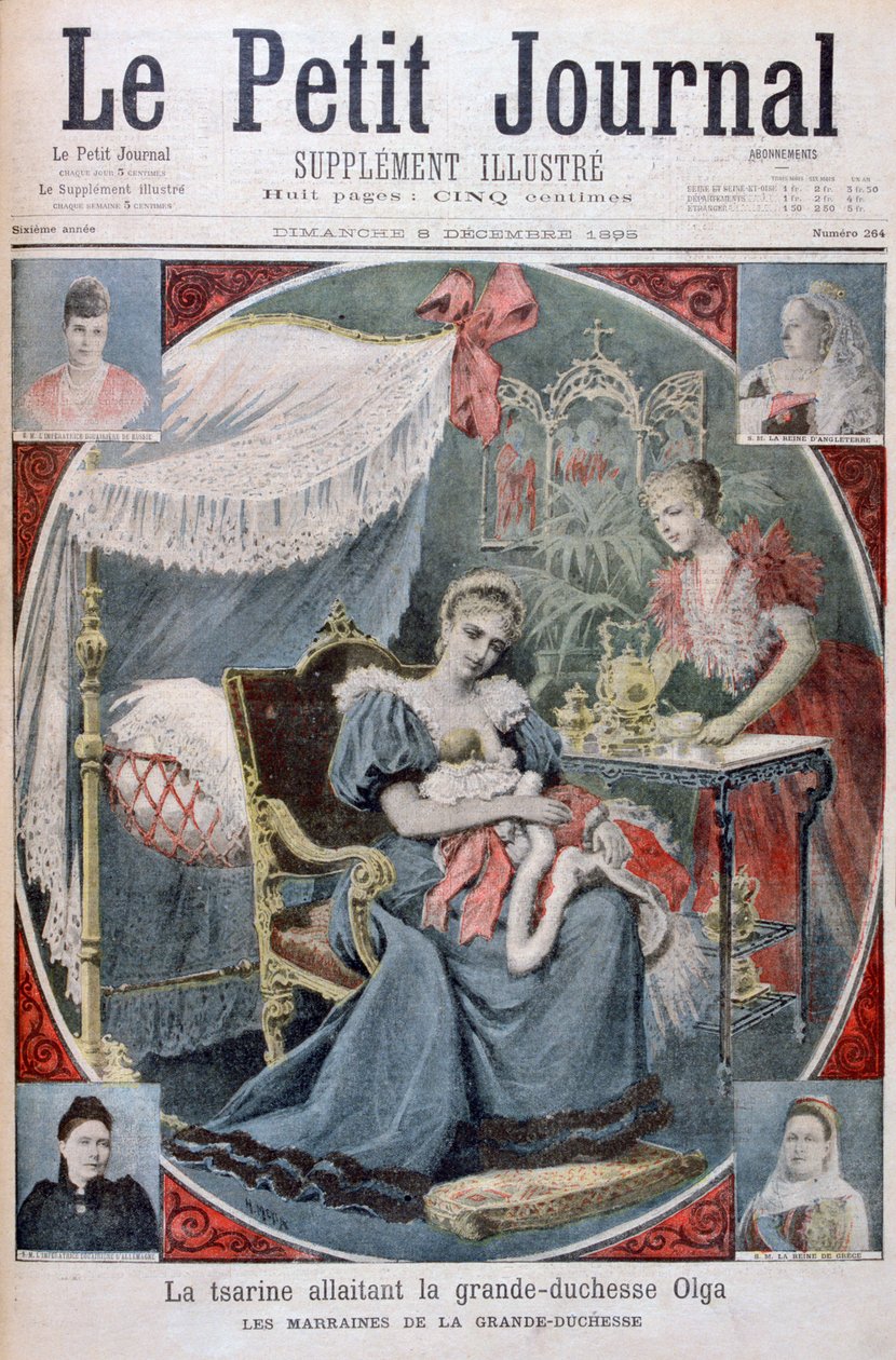 Tsarinaen, der plejer storhertuginden Olga af Rusland, 1895 af Henri Meyer