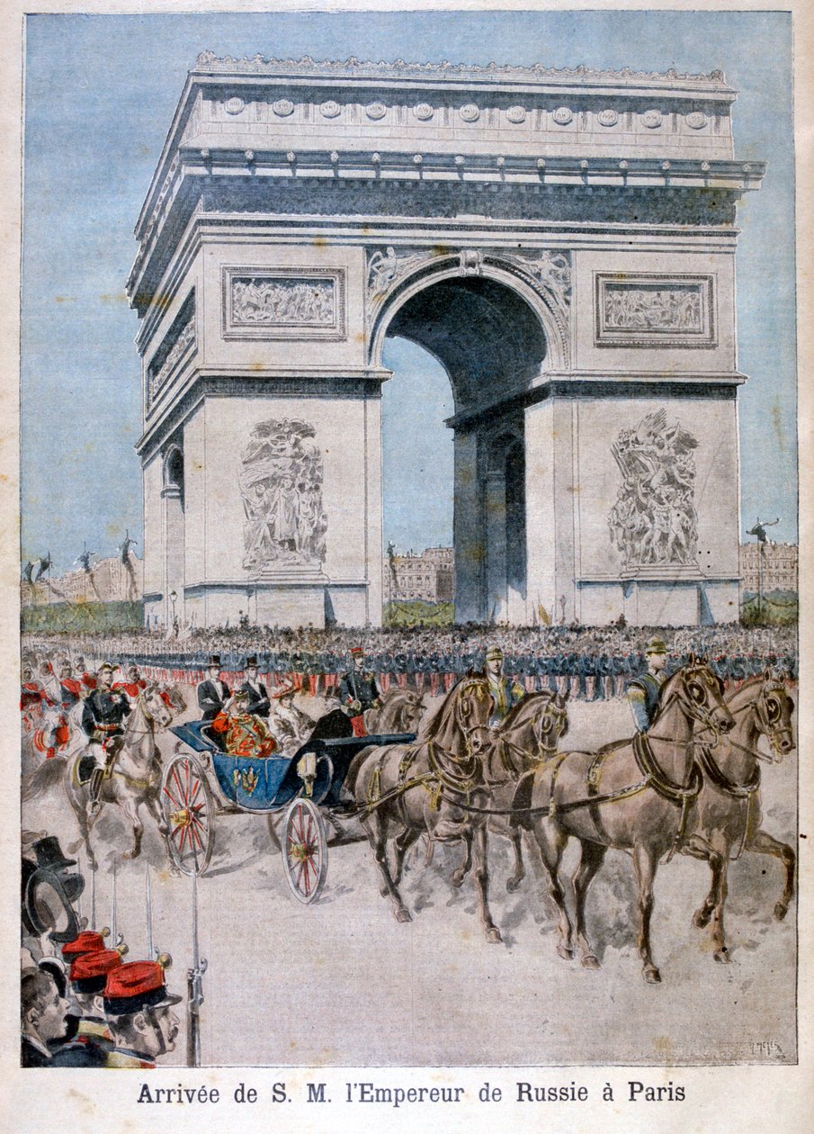 Zar Nicholas II ankommer til Paris, 1896 af Henri Meyer