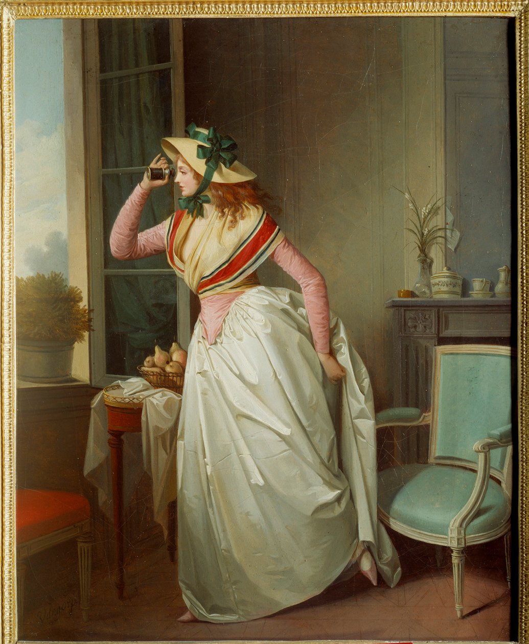 Kvinde i øjet Maleri af Henri Nicolas van Gorp (1756-1819) 1800-tallet søn. 0,4x0,32 m Rouen, musee des Beaux Arts af Henri Nicolas van Gorp