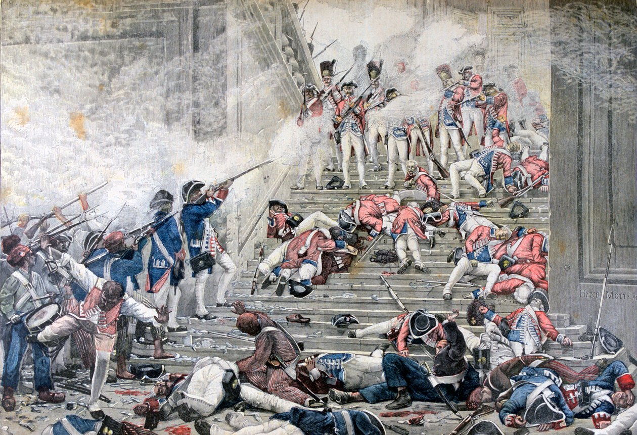 Indtagelse af Tuilerierne, 10. august 1792, 1892 af Henri Paul Motte