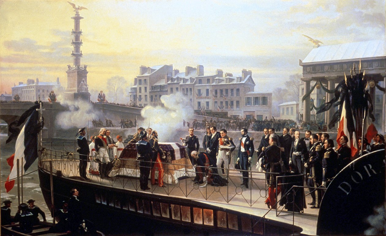 returneringen af Napoleons aske i Courbevoie af Henri Philippoteaux