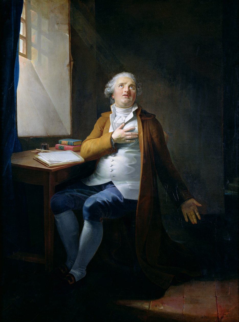 Louis XVI (1754-93) i templet, ca. 1795 (olie på lærred) af Henri Pierre Danloux