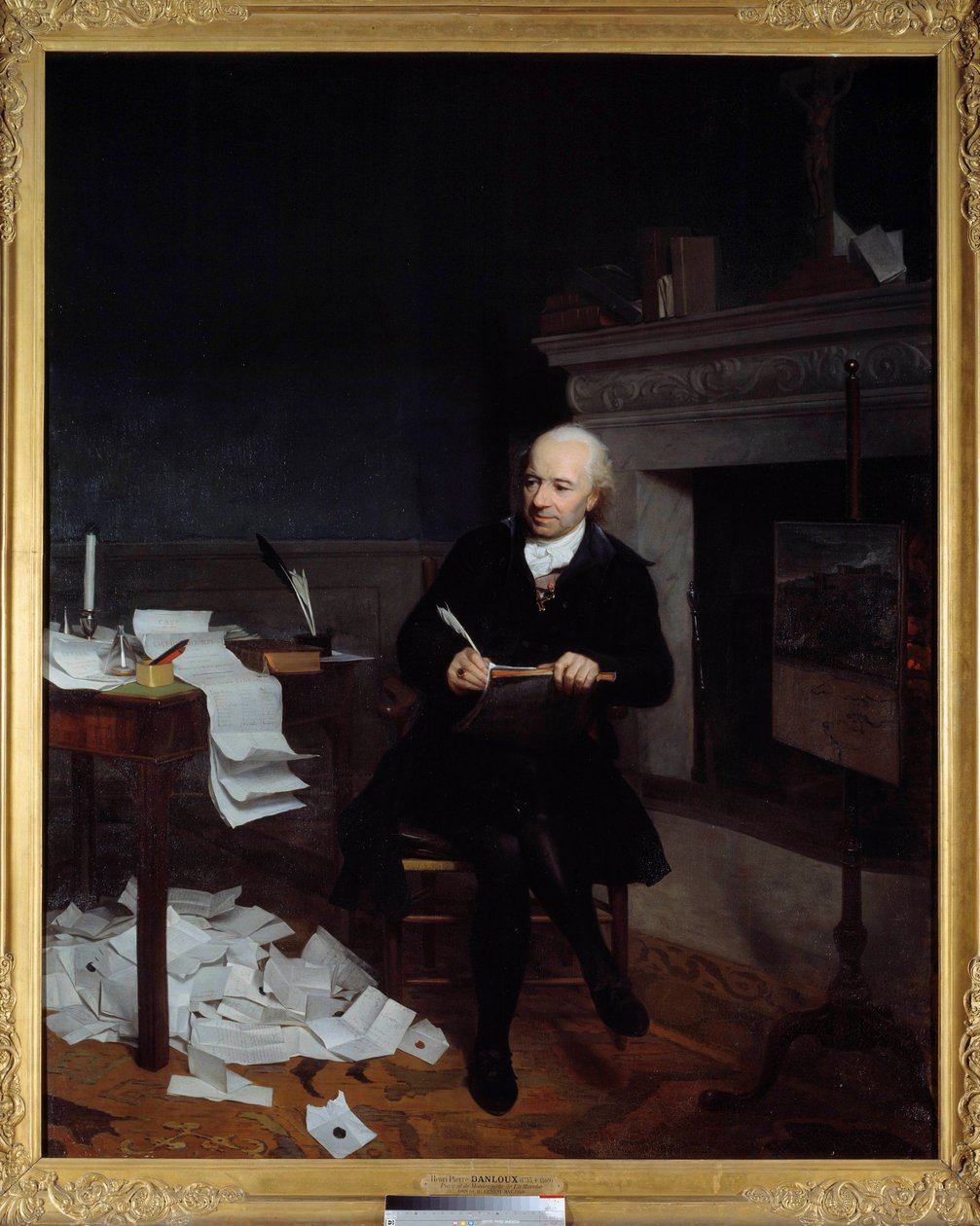 Fuld længde portræt af Jean Francois de la Marche (1729-1805), biskop af Leon Maleri af Henri-Pierre Danloux (1753-1809) 1700-tallet søn. 2,2x1,8 m - Portræt i fuld længde af Jean Francois de la Marche (1729-1805), biskop af Leon (Bretagne). Maleri af Hen af Henri Pierre Danloux